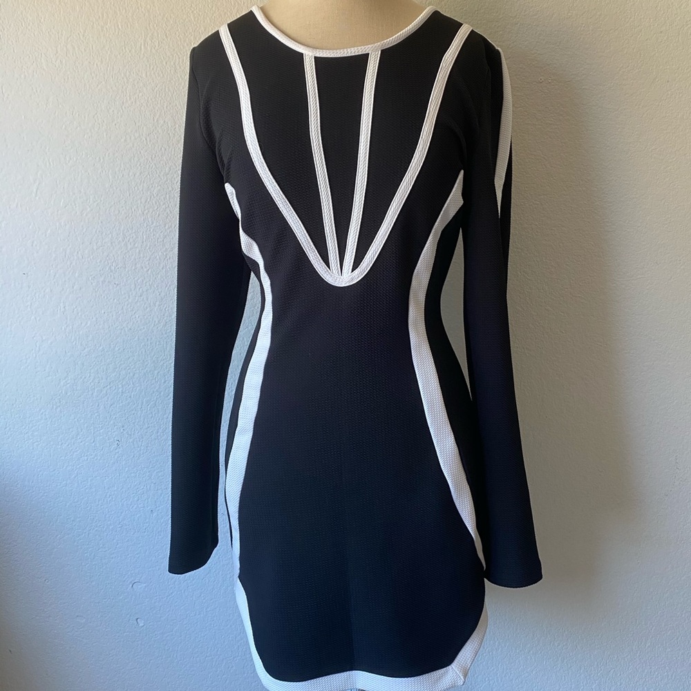 Black and white dress